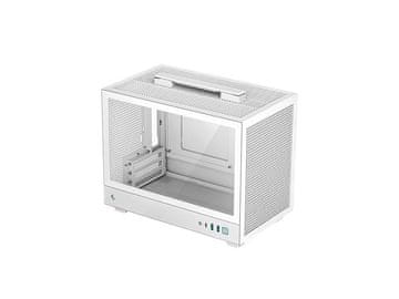 DEEPCOOL CH160 WH računalniško ohišje, Mini-ITX, Kaljeno steklo, belo (R-CH160-WHNGI0-G-1)