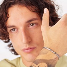 S'Agapõ Elegantna jeklena zapestnica Ripple SRP97