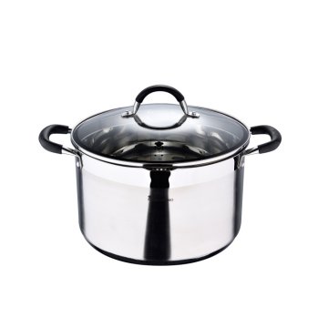 Masterpro Lonec iz nerjavečega jekla s pokrovom FOODIES 28 cm 9,5 litra BGMP-1506-BK