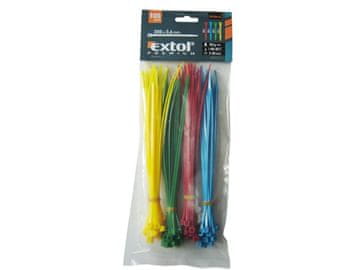 Extol Premium trakovi Extol Premium (8856196) barvni, 200x3,6 mm, 100 kosov, (4x25 kosov), 4 palice, NYLON Žični