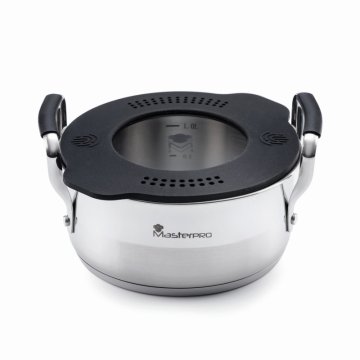 Masterpro Lonec s pokrovom SMART 16 cm iz nerjavečega jekla BGEU-3777