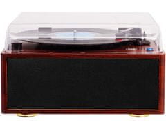 Trevi TT 1030 BT gramofon, 30 W, 33/45/78 rpm, leseno ohišje, rjavo-črn