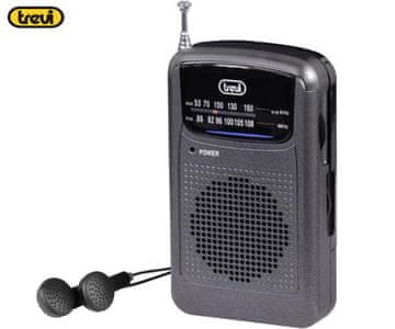 Trevi RA 710 GMG mini radijski sprejemnik, FM / AM / AUX, siv