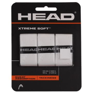 Head XtremeSoft 3 overgrip wrap tl. 0,5 mm bela, pakiranje po 3