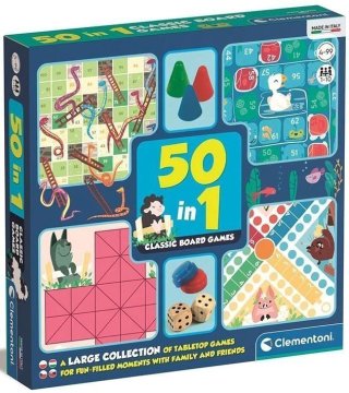 Clementoni Klasične družabne igre 50v1