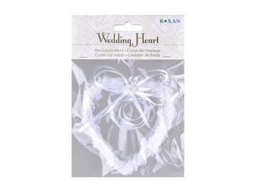 Dekoracija poročnega srca, 110x120 mm