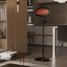 BUSCHBECK Infrardeči grelec za teraso – 2000W, črn 