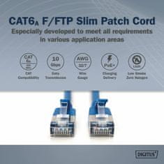 Digitus patch slim FTP CAT.6A 2m moder