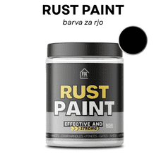 Smania Barva za rjo RustPaint - Črna | Premaz proti rji | Antikorozijska barva | Barva za kovino