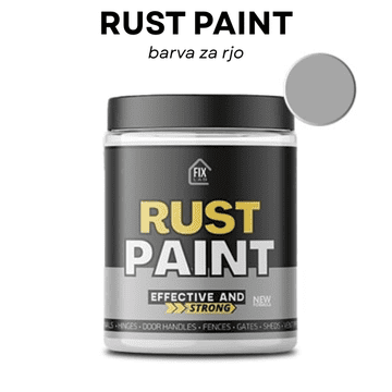 Smania Barva za rjo RustPaint - Siva | Premaz proti rji | Antikorozijska barva | Barva za kovino