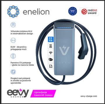 ENELION Smart Električna polnilnica Enelion ALU HIGH END 22 kW