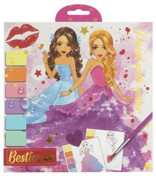 Rappa Barvice z vodo 20x20 cm 8 listov + čopič