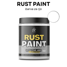 Smania Barva za rjo RustPaint - Bela | Premaz proti rji | Antikorozijska barva | Barva za kovino