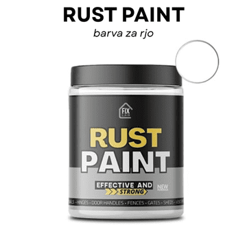 Smania Barva za rjo RustPaint - Bela | Premaz proti rji | Antikorozijska barva | Barva za kovino