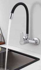 Dexxer FLEX enoročna stenska kuhinjska armatura z gibljivo cevjo inox