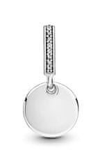 Pandora Dvojni srebrni obesek v obliki srca Moments 799212C01