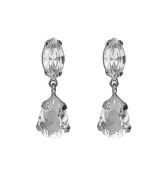 Bleščeči srebrni viseči uhani s kristali Lieve A5536-07HT