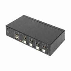 Digitus KVM stikalo 4x1 namizni HDMI/USB 4K DS-12880