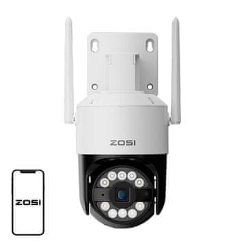 MojPlanet ZOSI C296 WiFi 8MP zunanja kamera z dvojnim pomikom in nagibom IP66 + 32GB microSD kartica
