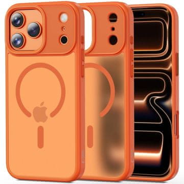 Tech-protect Magmat MagSafe ovitek za iPhone 17 Pro, oranžna