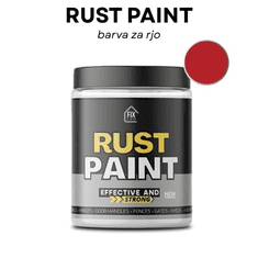 Smania Barva za rjo RustPaint - Rdeča | Premaz proti rji | Antikorozijska barva | Barva za kovino