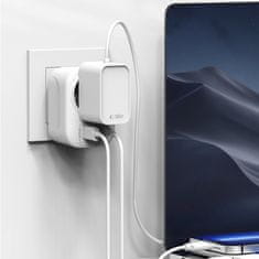 Tech-protect TA100 potovalni adapter UK / EU, belo
