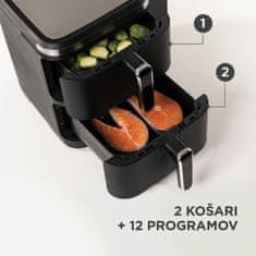 Rosmarino Tower XXL cvrtnik na vroči zrak, 10,4 L, črno-srebrn