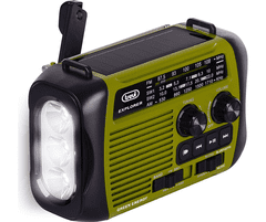 Trevi TREVI RA 7F30 BT DYNAMO radijski sprejemnik, 3v1, FM / AM / SW, USB, microSD, zeleno-črn