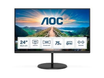 AOC Q24V4EA 23,8" IPS QHD 75Hz monitor