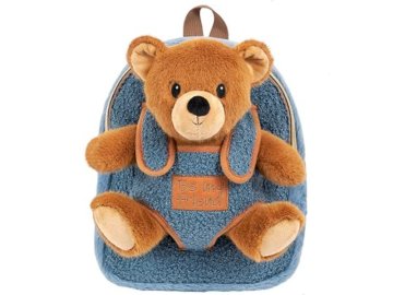 Perletti Otroški plišasti nahrbtnik s snemljivo igračo Perletti Toys, MACKO Teddy Bear, 13093
