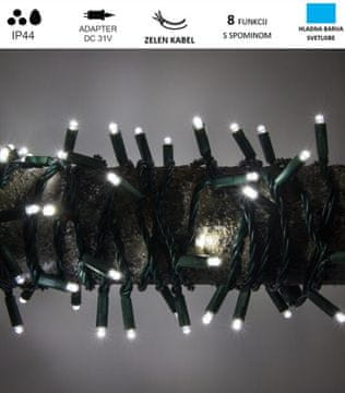 Vito LED božična veriga hladno bela 15m IP44 NATALE-4