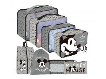 Arditex Komplet potovalnih organizatorjev z Miki Miške - 8 kosov, siva (WD16712)