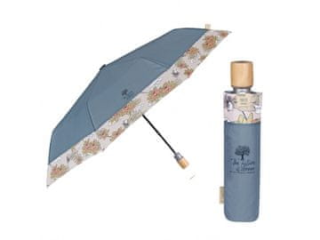 Perletti Eleganten zložljiv ženski dežnik Perletti Green "Fiori di Loto" - petr. zelena, 19160