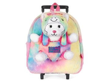 Perletti Otroški nahrbtnik na kolesih s snemljivim plišem Perletti Toys Kawaii Unicorn Cat, 13090