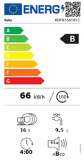Beko Pomivalni stroj BDFN36650XC