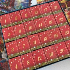Netscroll Božični adventni koledar s sestavljanko, puzzle -1008 kosov, 24‑dnevno božično odštevanje in sestavljanje, vsak dan sestavite en delčkek sestavljenke, PuzzleAdvent