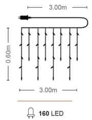 Vito LED božična dekoracija hladno bela 3m IP44 NATALE-1