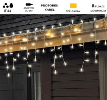 Vito LED božična dekoracija toplo bela 6m IP44 NATALE-1