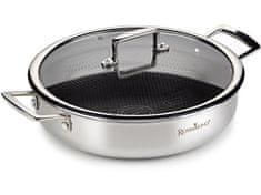 HexaPro nizka ponev s pokrovko, 28 cm