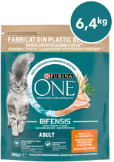 Purina ONE Bifensis Adult suha hrana za odrasle mačke, s piščancem, 8x800g