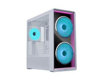 Lian Li Računalniško ohišje LANCOOL 217 INF, ATX, Midi-Tower, ARGB, Kaljeno steklo, belo
