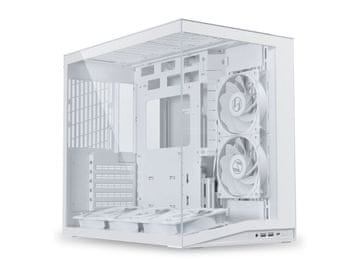 Lian Li Računalniško ohišje O11 Dynamic Mini V2 Flow, ATX, Midi-Tower, kaljeno steklo, belo