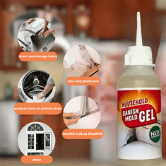 Smania Gel za odstranjevanje plesni BanishMold (100 ml) | Odstranjevalec plesni | Čistilo za fuge