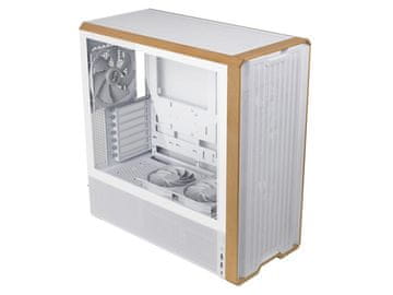 Lian Li Računalniško ohišje LANCOOL 217, ATX, Midi-Tower, kaljeno steklo, belo