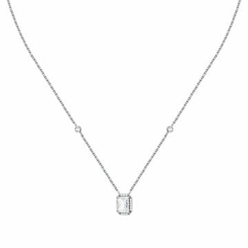 Morellato Srebrna ogrlica s prozornimi cirkoni Tesori SAIW316