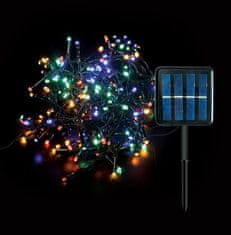 Vito LED solarna svetlobna veriga večbarvna 30m IP44 NATALE-8 