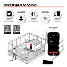 RUN-CHICKEN Solarna avtomatska vrata za kokošnjak Eternal – v rdeči barvi (z Bluetooth)