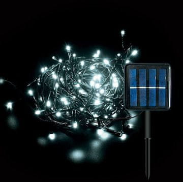 Vito LED solarna svetlobna veriga hladno bela 10m IP44 NATALE-8