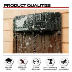 RUN-CHICKEN Solarna avtomatska vrata za kokošnjak Eternal – v rjavi barvi (z Bluetooth)