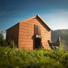 RUN-CHICKEN Solarna avtomatska vrata za kokošnjak Eternal – v rjavi barvi (z Bluetooth)